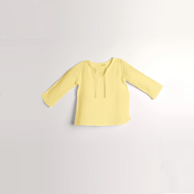 Spaghetti Shirt - Iris Yellow