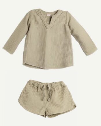 Ibiza Top & shorts Set - Liliy Green