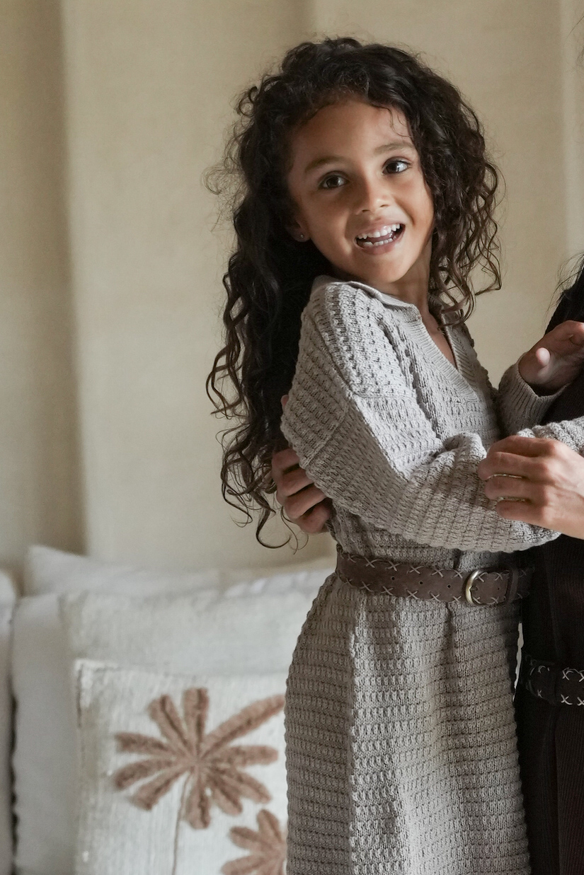 Collar Kaftan - Ecru - Image 4